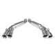 Kooks 2016 + Chevrolet Camaro SS 3in Axle Back Exhaust System w/ Mufflers and Polished Quad Tips - Mammoth Racing -