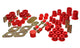 Energy Suspension 89-95 Toyota 4WD Pickup (Except T-100 & Tundra)  Red Hyper-Flex Master Bushing Set - Mammoth Racing -