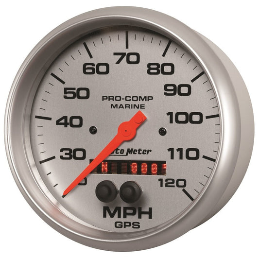 Autometer Marine Silver Ultra-Lite 5in 120mph GPS Speedometer - My Store