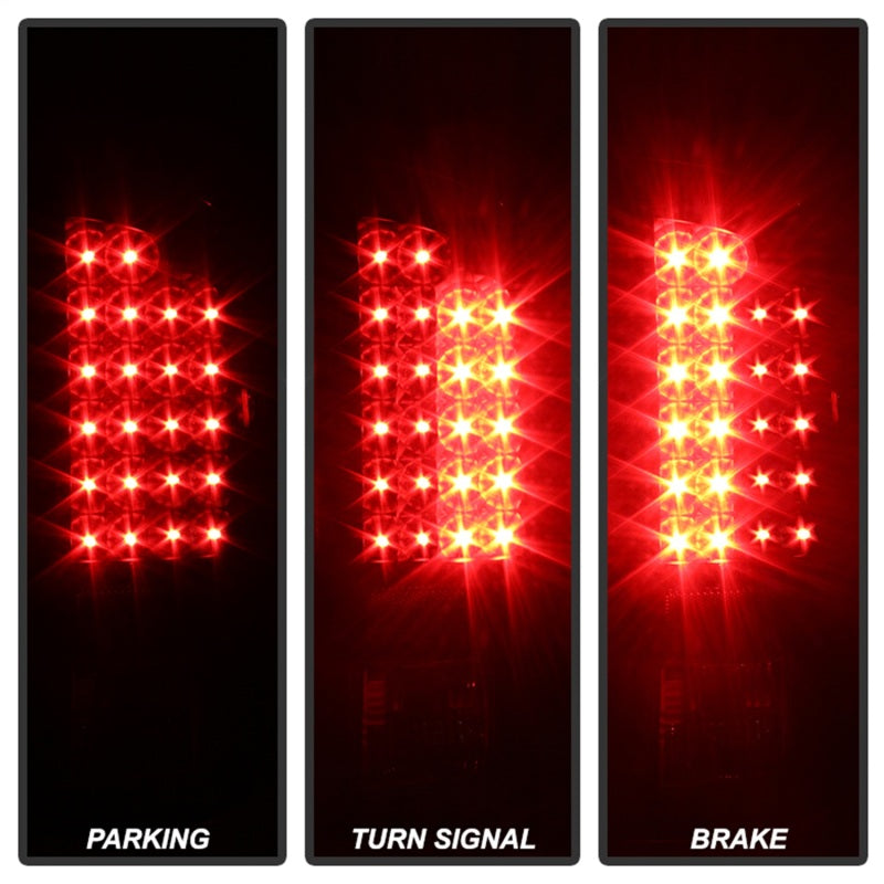 Xtune Dodge Ram 02-06 1500 / Ram 2500/3500 03-06 LED Tail Light Black ALT-JH-DR02-LED-BK - Mammoth Racing -