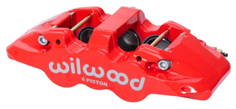 Wilwood Caliper-Forged Dynalite w/Dust Seal-Red 4.04in Pistons 1.25 Disc - Mammoth Racing -
