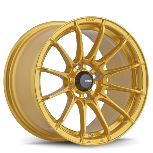 Konig Dial In 15x7 4x100 Et35 Gloss Gold - Mammoth Racing -