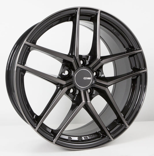 Enkei TY5 19x8.5 5x112 42mm Offset 72.6mm Bore Pearl Black Wheel - Mammoth Racing -