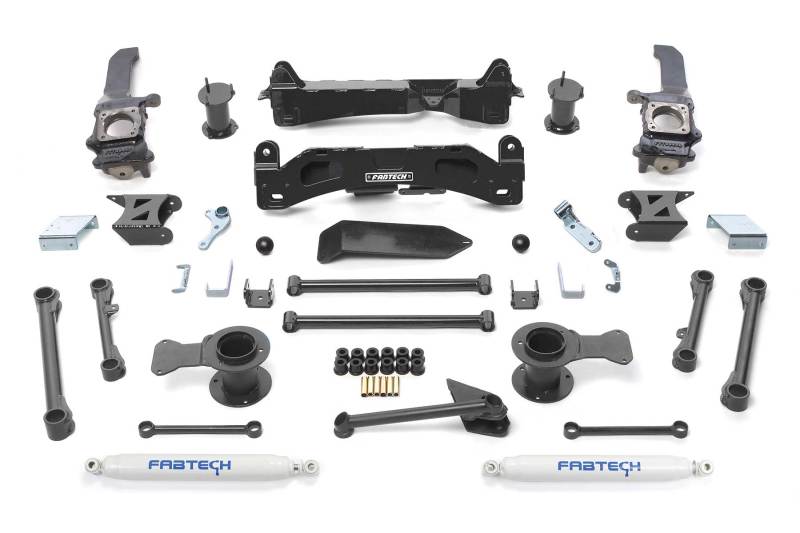 Fabtech 10-13 Toyota FJ 4WD 6in Basic Sys w/Perf Shks - Mammoth Racing -