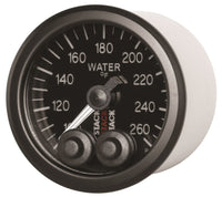 Autometer Stack Pro Control 52mm 100-260 deg F Water Temp Gauge - Black (1/8in Nptf Male) - My Store