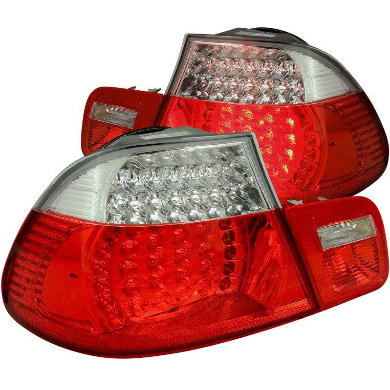 ANZO 2000-2003 BMW 3 Series E46 LED Taillights Red/Clear - My Store