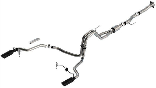 Borla F-150 2021 5.0L 2dr RC SB (122.8 WB) XL/XLT 3/2.25 SRE Cat-Back ATAK Black Chrome Tips - Mammoth Racing -