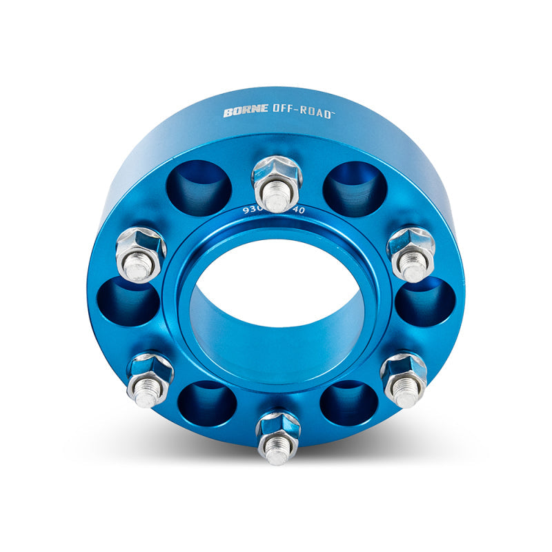 Mishimoto Borne Off-Road Wheel Spacers - 6x139.7 - 93.1 - 50mm - M12 - Blue - Mammoth Racing -
