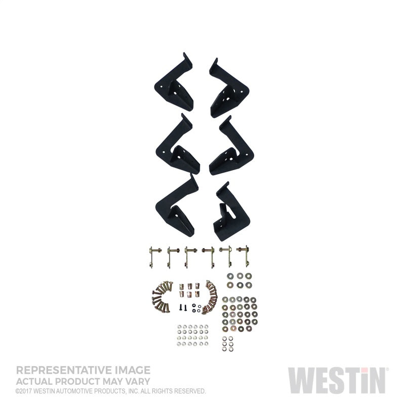 Westin/HDX 10-17 Toyota 4Runner Trail Edition Drop Nerf Step Bars - Textured Black - Mammoth Racing -