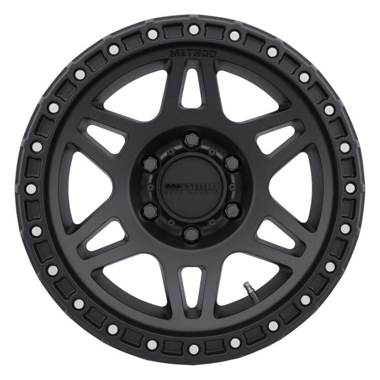 Method Mr312 17x9 -12mm Offset 6x5.5 106.25mm CB Matte Black Wheel