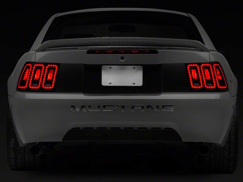 Raxiom 99-04 Ford Mustang Excluding 99-01 Cobra Icon LED Tail Lights- Black Housing (Smoked Lens) - Mammoth Racing -