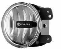 KC HiLiTES 07-09 Jeep JK Gravity G4 LED Light 10w Sae/ece Clear Fog Beam (Single) - Mammoth Racing -
