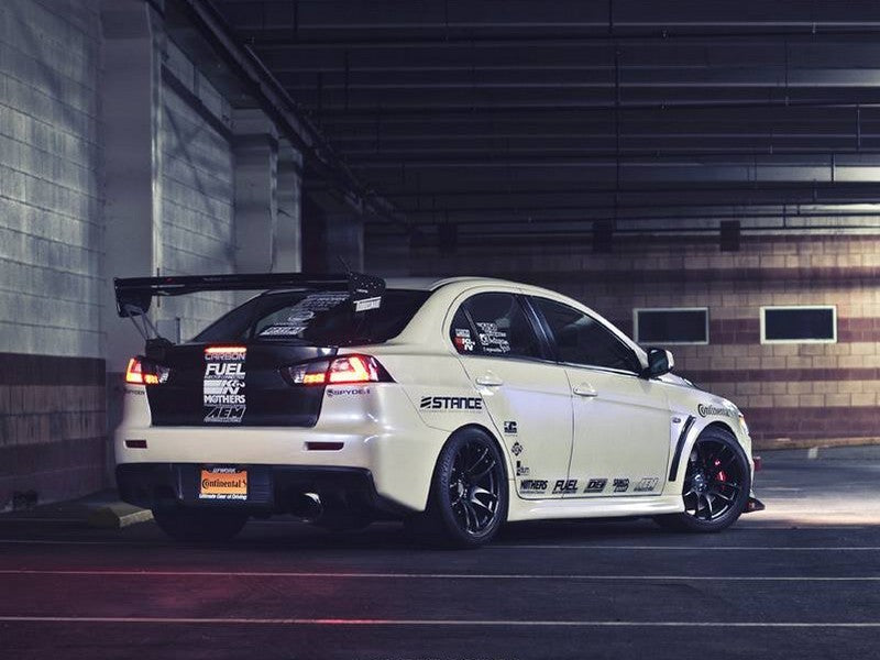 Spyder Mitsubishi Lancer/Evolution X 08-14 LED Tail Lights Blk ALT-YD-MITEVO1008-LED-BK - Mammoth Racing -