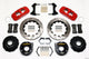 Wilwood Aero4 Rear P-Brake Kit 14.00in Drill Red Mopar/Dana 2.36in Off w/Snap Ring Brng - Mammoth Racing -