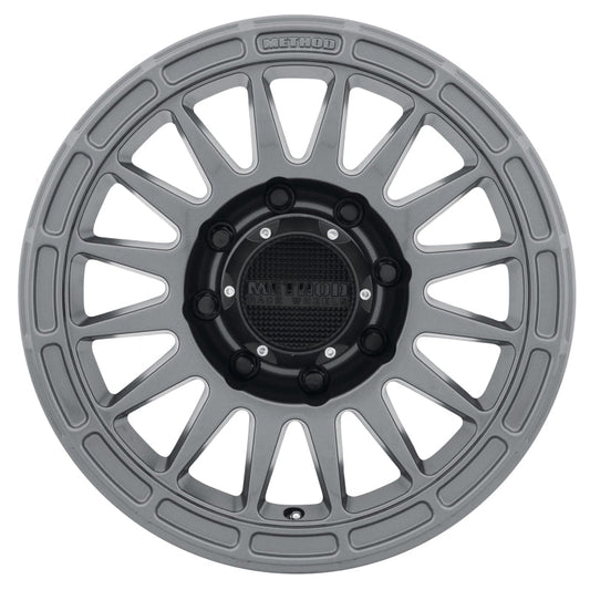 Method Mr314 17x8.5 0mm Offset 8x6.5 130.81mm CB Gloss Titanium Wheel