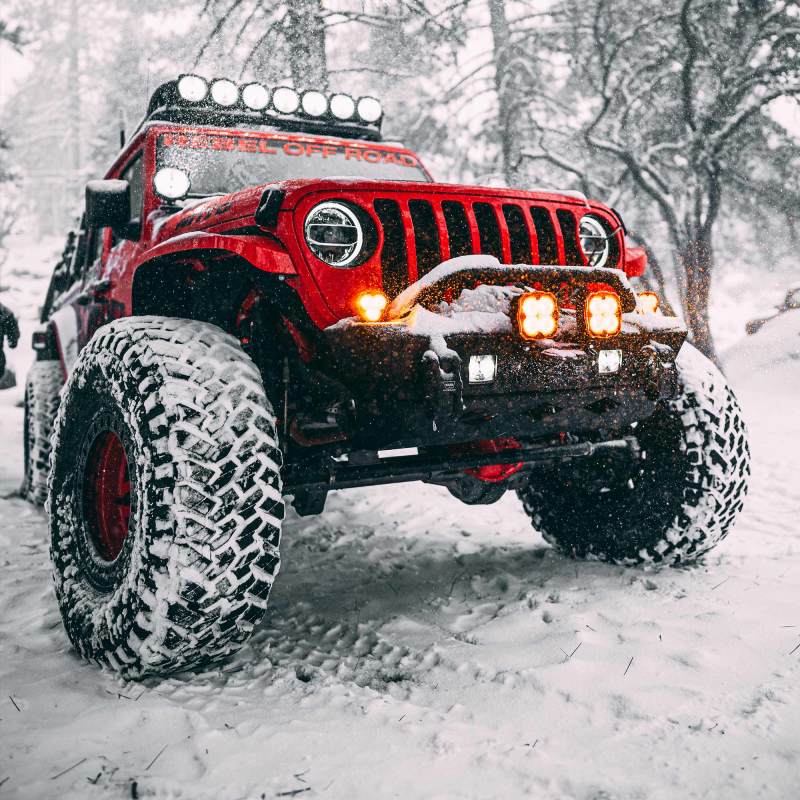KC HiLiTES Flex ERA 4 Single Light - 80W Spot Beam - Mammoth Racing -