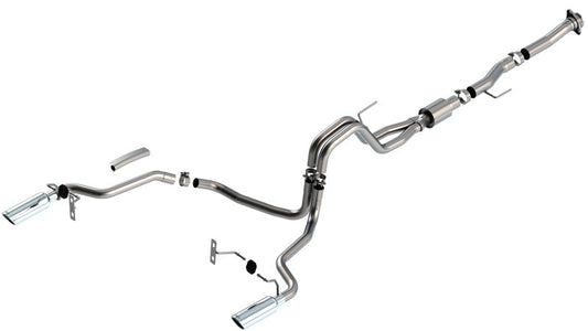Borla F-150 2021 5.0L 2dr RC SB (122.8 WB) XL/XLT 3/2.25 SRE Cat-Back ATAK Chrome Tips - Mammoth Racing -