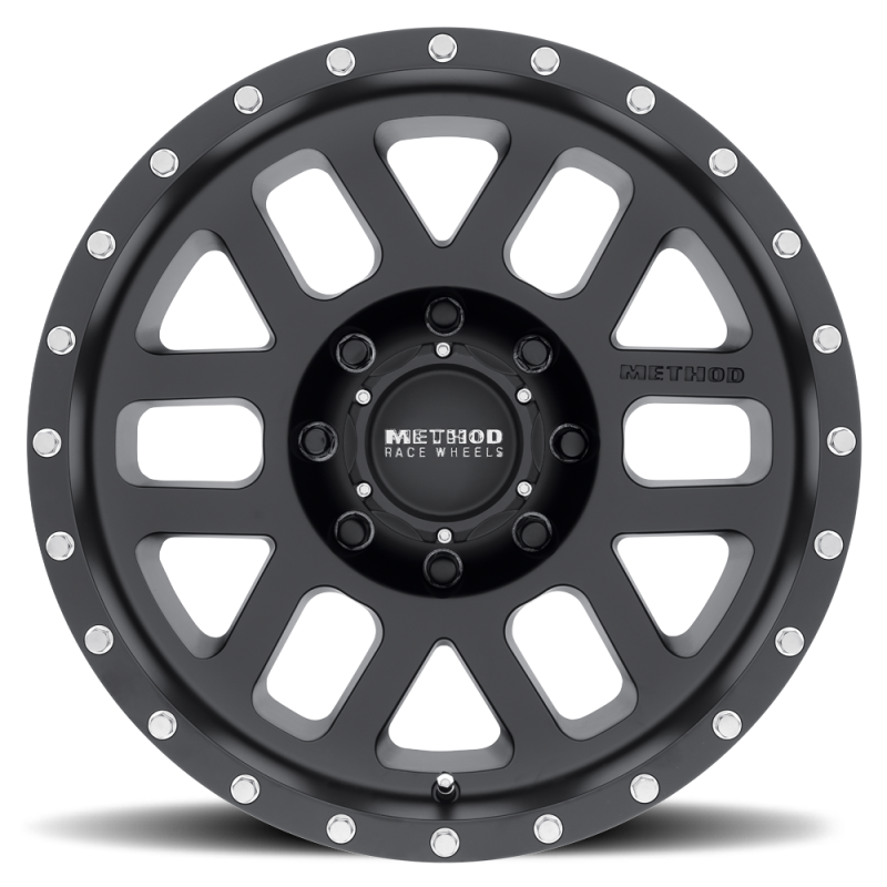 Method Mr306 Mesh 18x9 +18mm Offset 8x170 130.81mm CB Matte Black Wheel - Mammoth Racing -