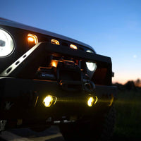 KC HiLiTES Flex ERA 3 Dual Mode SAE Fog Lights - 2-Light Master Kit for Jeep Aftermarket Bumpers - Mammoth Racing -