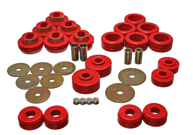 Energy Suspension 92-97 GM Denali XL/Blazer/Yukon XL 4WD Red Body Mount Set - My Store