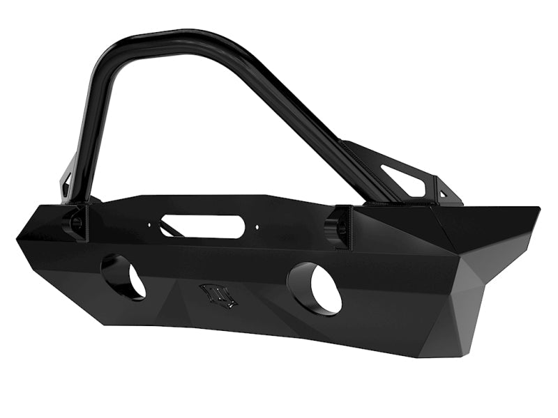 Icon 07-18 Jeep Wrangler JK Pro Series Front Bumper Rec Winch Mount w/Bar/Tabs - Mammoth Racing -