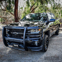 Westin 16-18 Chevy Silverado 1500 Sportsman X Grille Guard - Textured Black - Mammoth Racing -