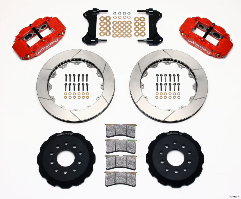Wilwood Narrow Superlite 6R Front Hat Kit 13.06in Red 98-02 Camaro/Firebird - My Store