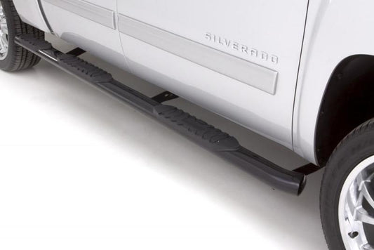 Lund 99-13 Chevy Silverado 1500 Ext. Cab (6.5ft. Bed) 5in. Oval WTW Steel Nerf Bars - Black - My Store