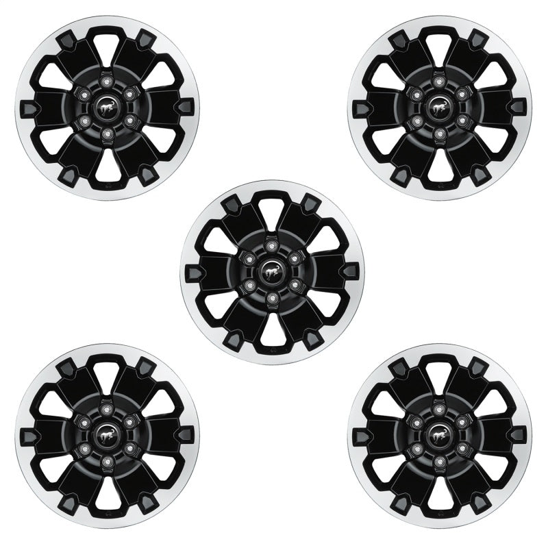 Ford Racing 21-22 Bronco 18in Black Machined Face Wheel Kit - Mammoth Racing -
