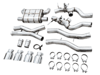AWE SwitchPath Catback Exhaust for BMW G8X M3/M4 - Chrome Silver Tips - My Store
