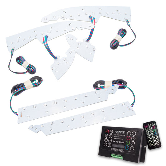 Oracle 14-15 GMC Sierra Headlight DRL Upgrade Kit - ColorSHIFT w/ 2.0 Controller - Mammoth Racing -