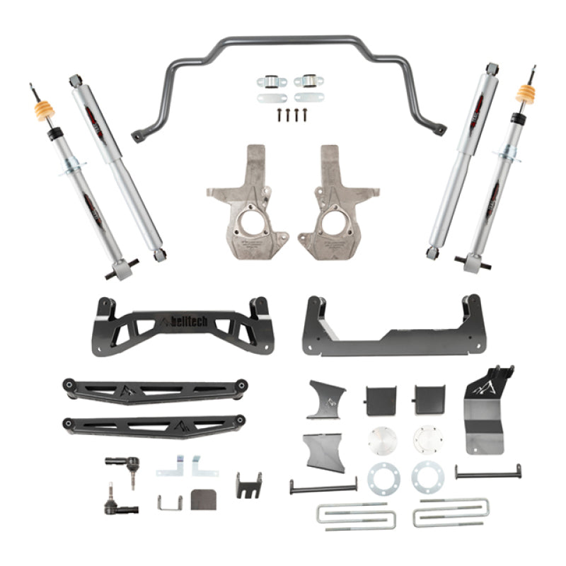 Belltech 16-18 Chevrolet Silverado / GMC Sierra 1500 4WD 7-9in Suspension Lift Kit w/ Shocks - Mammoth Racing -