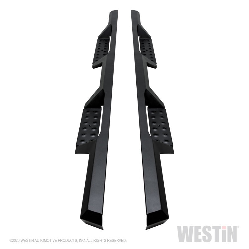 Westin 99-13 Chevy/GMC Silverado/Sierra 1500 Ext Cab HDX Drop Nerf Step Bars - Textured Black - Mammoth Racing -