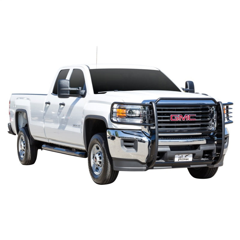 Westin 2015-2018 GMC Sierra 25/3500 Sportsman Grille Guard - Black - Mammoth Racing -