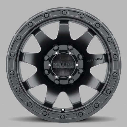 Method Mr317 18x9 +18mm Offset 8x180 130.81mm CB Matte Black Wheel - Mammoth Racing -