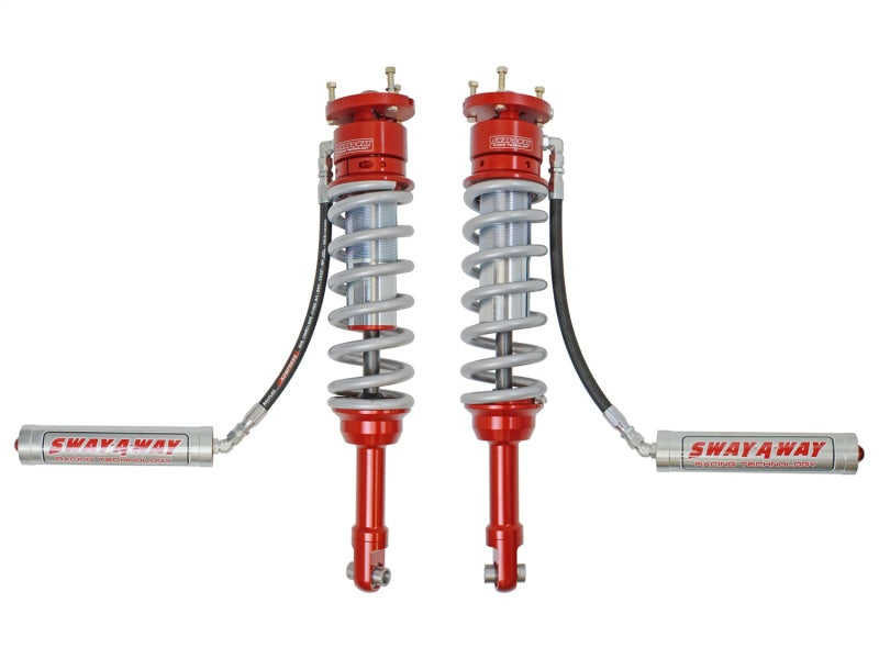 aFe Sway-A-Way 3.0in Front Coilover Kit 2017 Ford F-150 Raptor V6-3.5L (tt) w/Remote Reservoirs - Mammoth Racing -