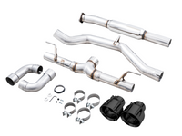 AWE Subaru BRZ / Toyota GR86 / Toyota 86 Track Edition Cat-Back Exhaust- Diamond Black Tips - Mammoth Racing -