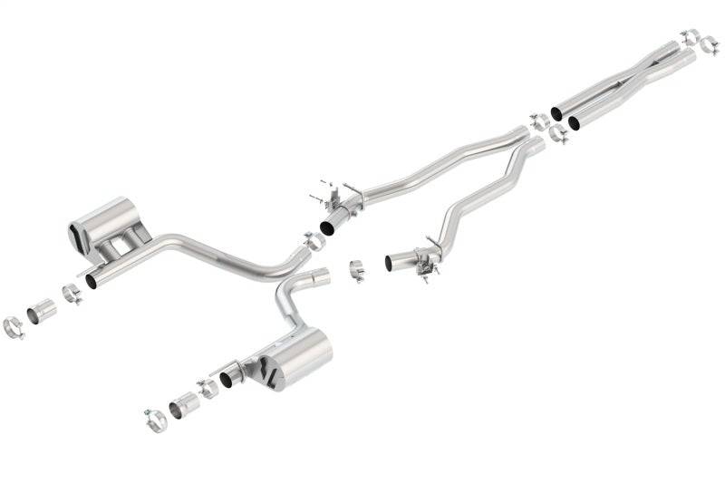 Borla 15-16 Dodge Charger SRT 392 6.4L No Tip Single Split Rear Exit ATAK w/ Valves Exhaust - Mammoth Racing -