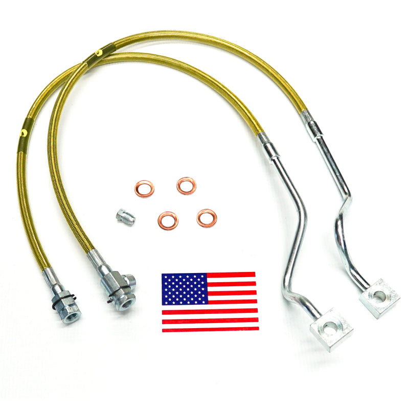 Superlift 99-04 Ford F-250/F-350 w/ 4-8in Lift Kit (Pair) Bullet Proof Brake Hoses - Mammoth Racing -