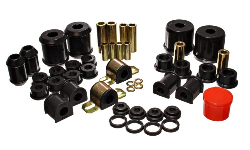 Energy Suspension 00-1/01 Mitsubishi Eclipse FWD Black Hyper-flex Master Bushing Set - Mammoth Racing -