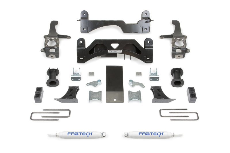 Fabtech 16-21 Toyota Tundra 2wd/4wd 6in Basic Sys w/C/O Spacers & Perf Rr Shks - Mammoth Racing -