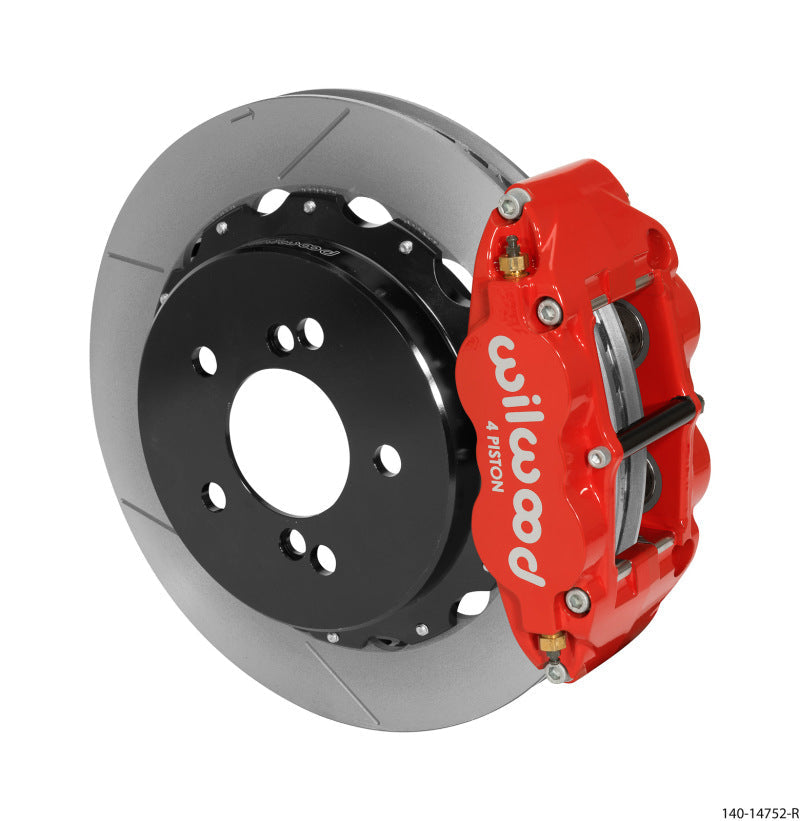 Wilwood Narrow Superlite 4R Rear Kit 12.88in Slotted Red 00-06 BMW M3 E46 - My Store