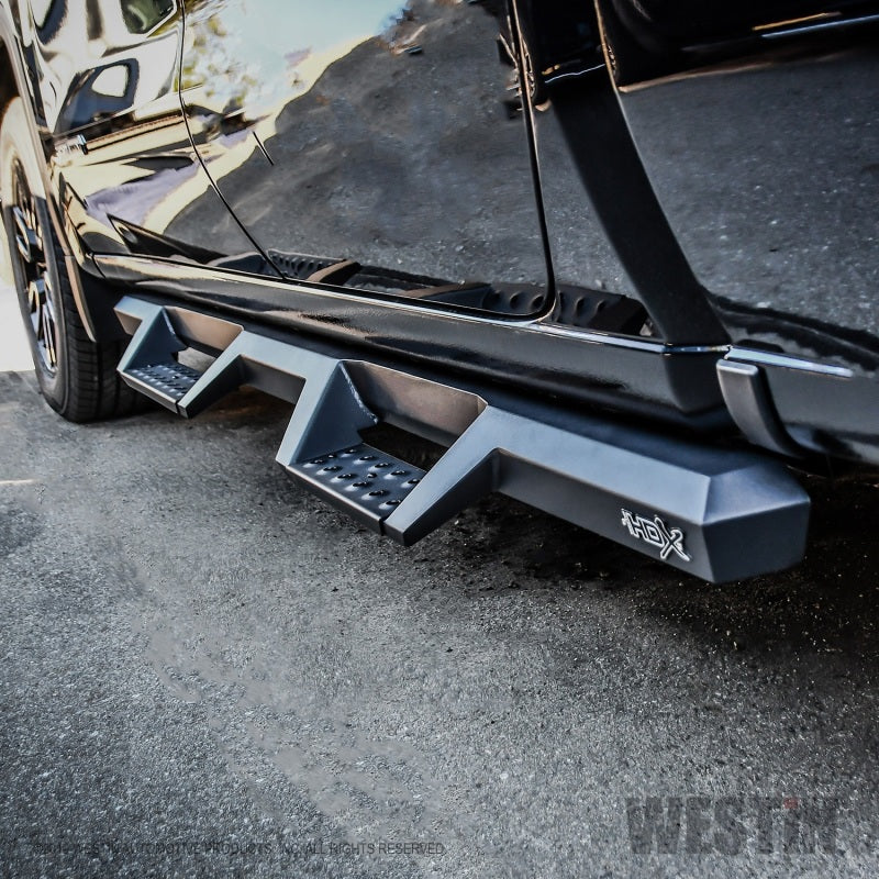 Westin 19-20 Chevrolet Silverado / GMC Sierra 1500 Double Cab HDX Drop Nerf Step Bars - Textured Blk - Mammoth Racing -