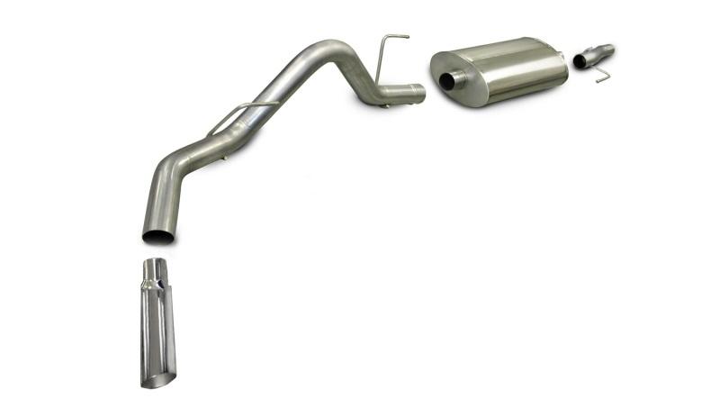 Corsa/dB 05-08 Ford F-150 SuperCrew/5.5ft Bed 4.6L V8 Polished Sport Cat-Back Exhaust - Mammoth Racing -