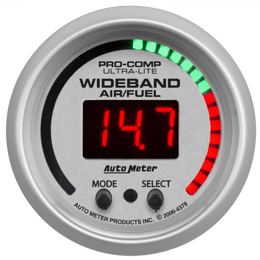 Autometer Ultra-Lite 52mm Air/Fuel Ratio Pro Plus Digital w/ Peak & Warning Gauge - My Store