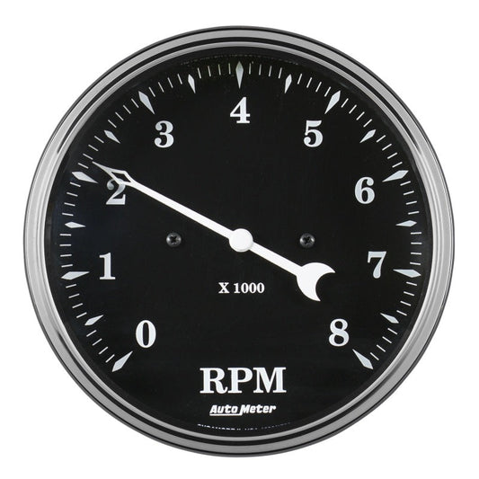 Auto Meter Gauge Tachometer 5in 8k RPM In-Dash Old Tyme Black - My Store