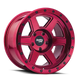 Dirty Life 9315 Compound 17x9 / 5x127 BP / -12mm Offset / 78.1mm Hub Crimson Candy Red Wheel - Mammoth Racing -
