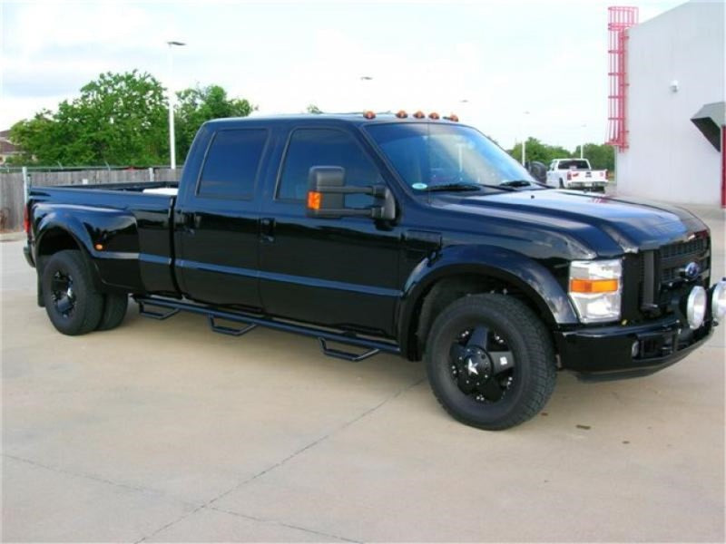 N-Fab Nerf Step 99-16 Ford F-250/350 Super Duty Crew Cab 8ft Bed - Gloss Black - Bed Access - 3in - Mammoth Racing -