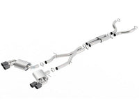 Borla 16-17 Chevy Camaro 6.2L 4in Dual CF Tips w/Black Core Dual Split Exit ATAK Catback Exhaust - Mammoth Racing -
