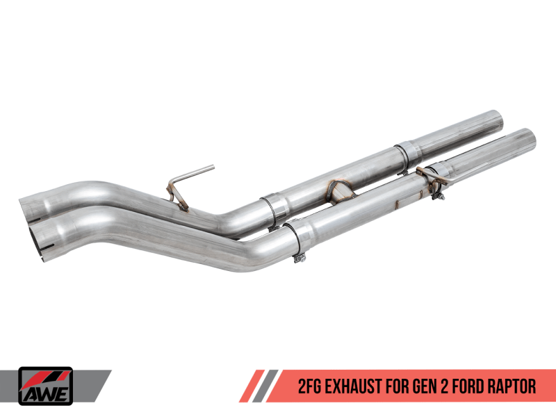 AWE Tuning 2017+ Ford Raptor 1 FG Resonated Performance H-Pipe - My Store